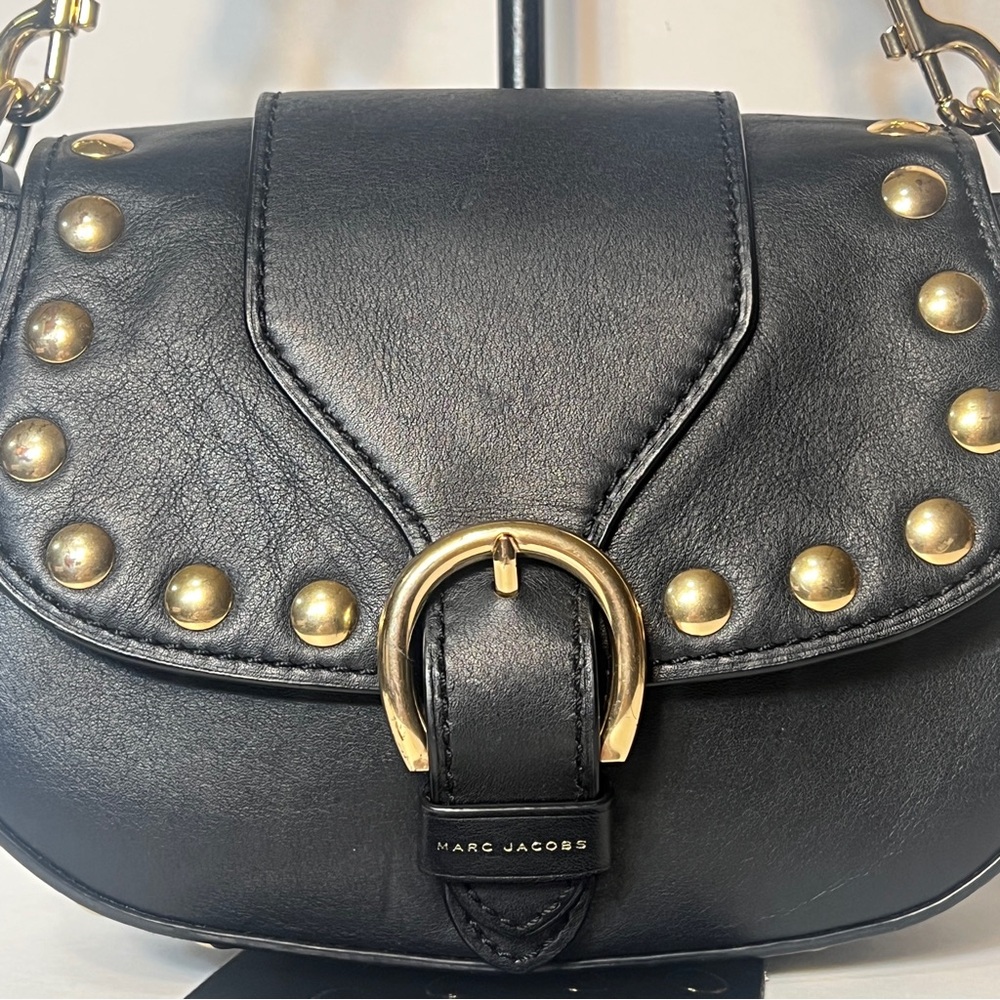 Marc Jacobs Navigator Studded Leather Saddle Bag. DEAD STOCK!